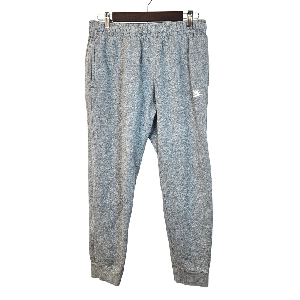 Nike Club Fleece Joggers Mens M Gray‎ BV2671-063 Tapered Sweatpants Athleisure